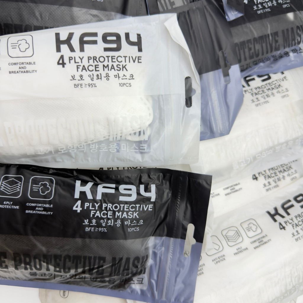 แมส KF94 แมสหน้าเรียวทรงเกาหลี 1 ห่อ 10 ชิ้น ( สำหรับผู้ใหญ่ ) - รูปที่ 6
