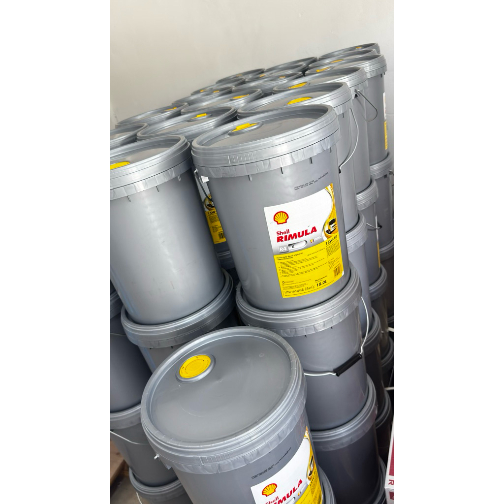 น้ำมันเครื่อง Shell Rimula R4 X 15W-40 ขนาด 18 ลิตร (ของแท้100%❗️) วันผลิตล่าสุด: 28/03/26 ราคา ถูกที่สุด ดีลบีเคเค แกลเลอรีภาพที่ 7