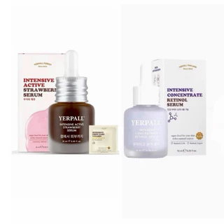 เซรั่มสตรอเบอรี่ YERPALL Intensive Strawberry Serum (สูตรใหม่) & เรตินอลเยอเพิล Yerpall 15ml.