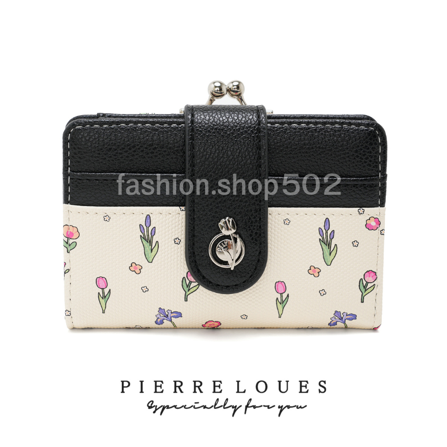 fashion.shop502 กระเป๋าสตางค์ผู้หญิงดีไซน์ดอกไม้ เรียบหรู ช่องใส่บัตร ช่องใส่เหรียญ เยอะ พร้อมส่งในไทย มีส่งด่วน B-081 รูปที่ 6