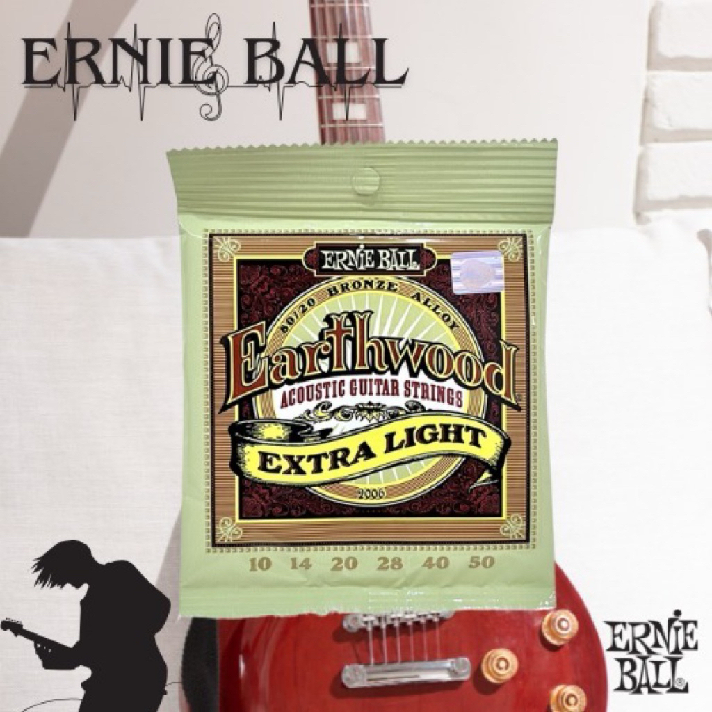 สายกีตาร์โปร่ง ERNIE BALL เบอร์10/50 (ครบชุด6เส้น) เสียงดี กังวาน เหมาะสำหรับกีตาร์โปร่ง สินค้าดีมีคุณภาพ พร้อมจัดส่ง