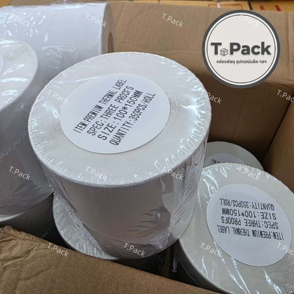 ลาเบล สติ๊กเก้อ 100×150x350 แผ่น แบบม้วน