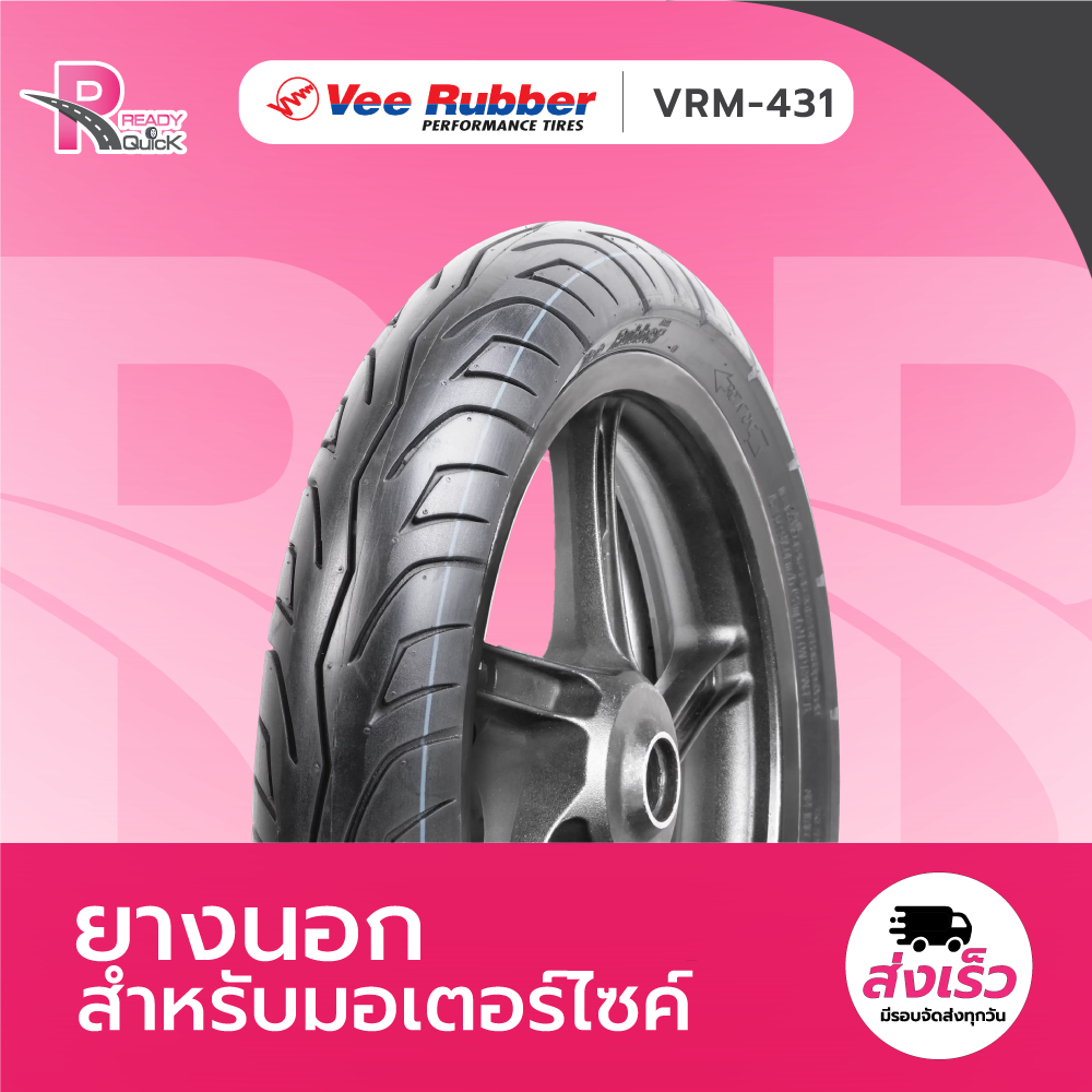 ยางนอกรถมอเตอร์ไซค์ Matrix by VeeRubber รุ่น VRM431 ขนาด 100/90-12 , 110/90-12  T