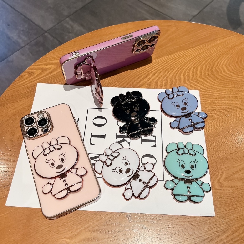 เคส ขาตั้ง กระจก มินนี่ สำหรับ OPPO Reno15 15F 15Pro 14 14F 13 13F เคส ขาตั้ง น่ารัก สวยหรู