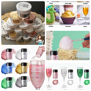 สีปัดขนมทานได้ กลิตเตอร์ (พร้อมส่ง)