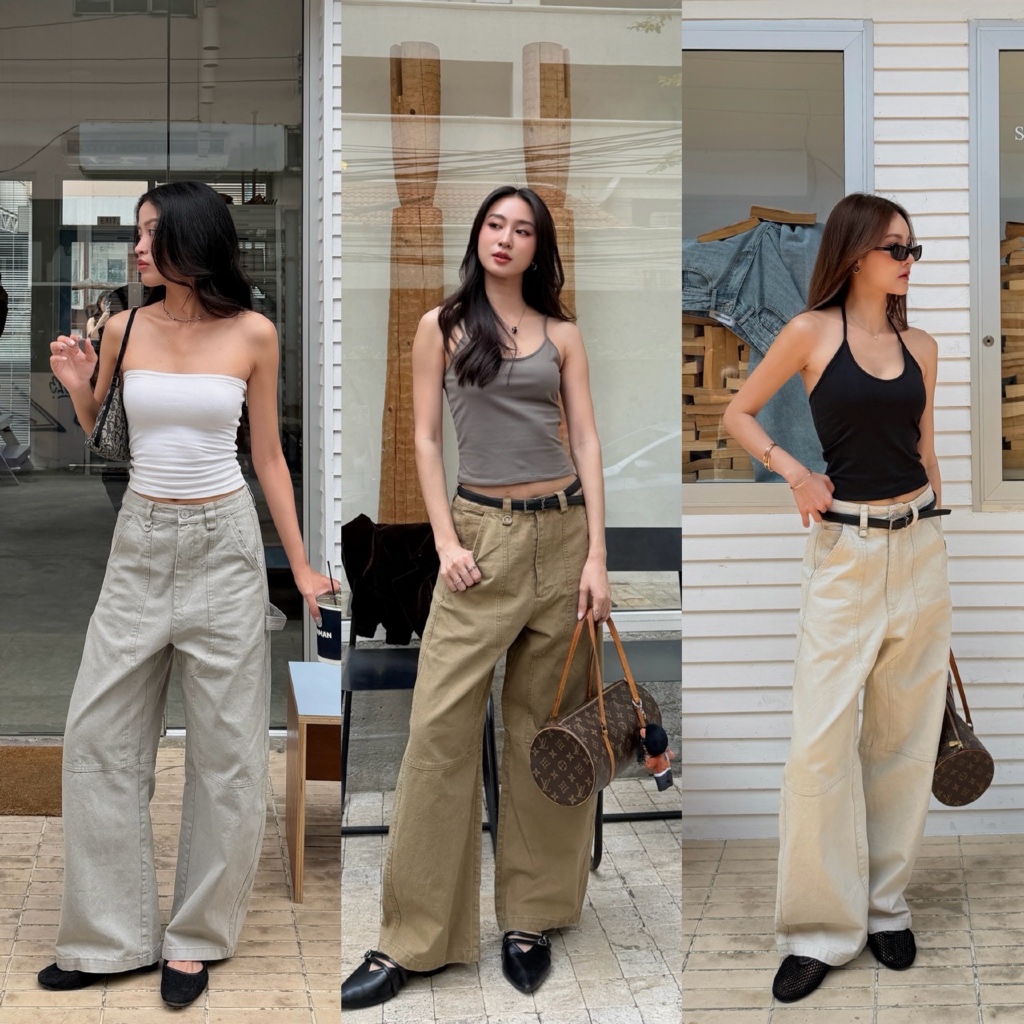 MALIMAYS - Copper Jeans กางเกงยีนส์ทรงคาร์โก้