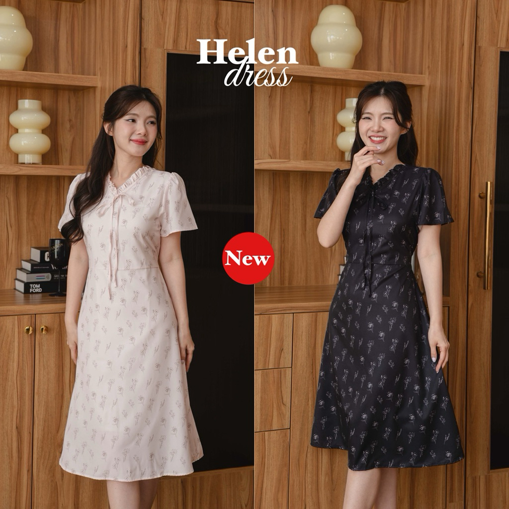 Helen เดรสคอวีแต่งระบาย