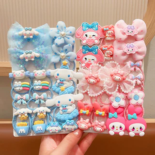 ชุดยางรัดผมเด็ก 18 ชิ้น - ยางรัดผมและเครื่องประดับผมลายการ์ตูนแมวและลูกสุนัขน่ารักสำหรับเด็กผู้หญิง