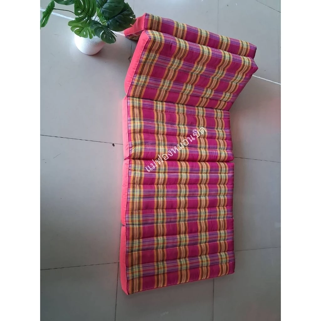 ที่นอนขนาด70cm.5พับ ขนาด70×175ซม. ลายสก๊อต thumbnail 7