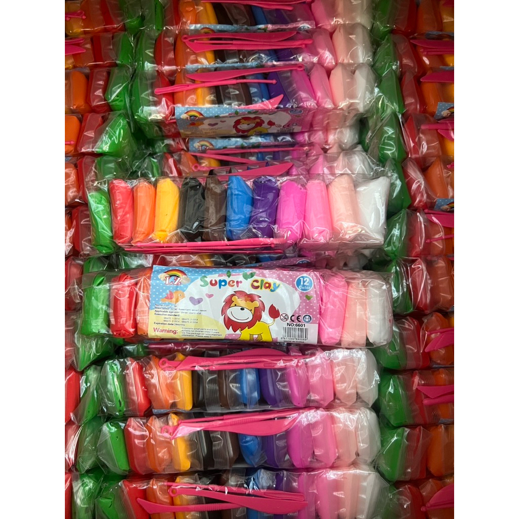 ยกโหล 12 แพค ของเล่นเด็กดินเบา 1 แพคมี12 สี