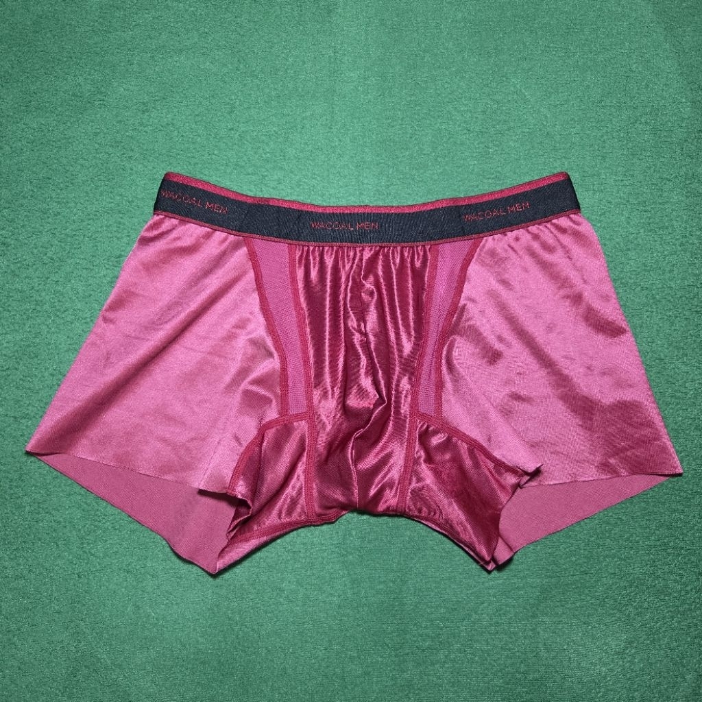 Wacoal MEN ไซต์ M สีแดง ผ้าลื่น (🤚2️⃣)
