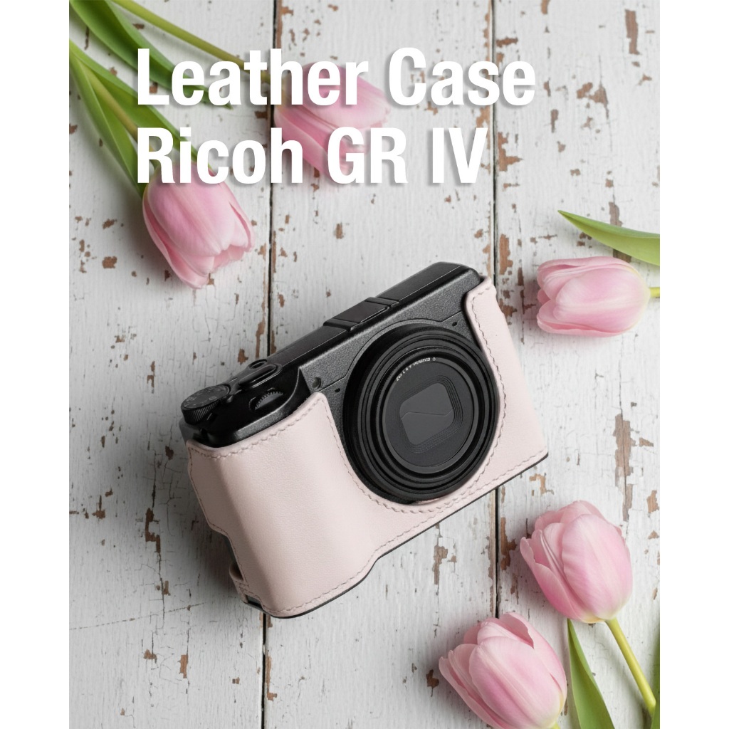 Half case Rich GRIV GR4 HDF สีชมพู เคสหนัง จาก Cam-in x Larry Gadget