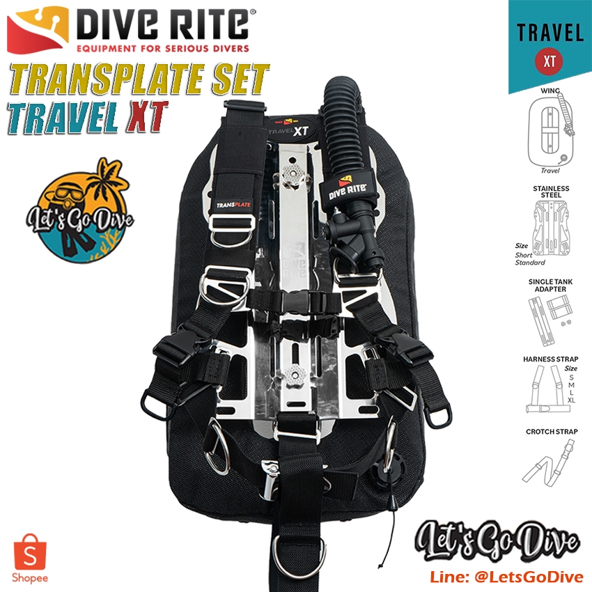 DIVE RITE - TRANSPLATE + TRAVEL XT Wing Set - BCD - อุปกรณ์ดำน้ำ SCUBA - ชุดดำน้ำ
