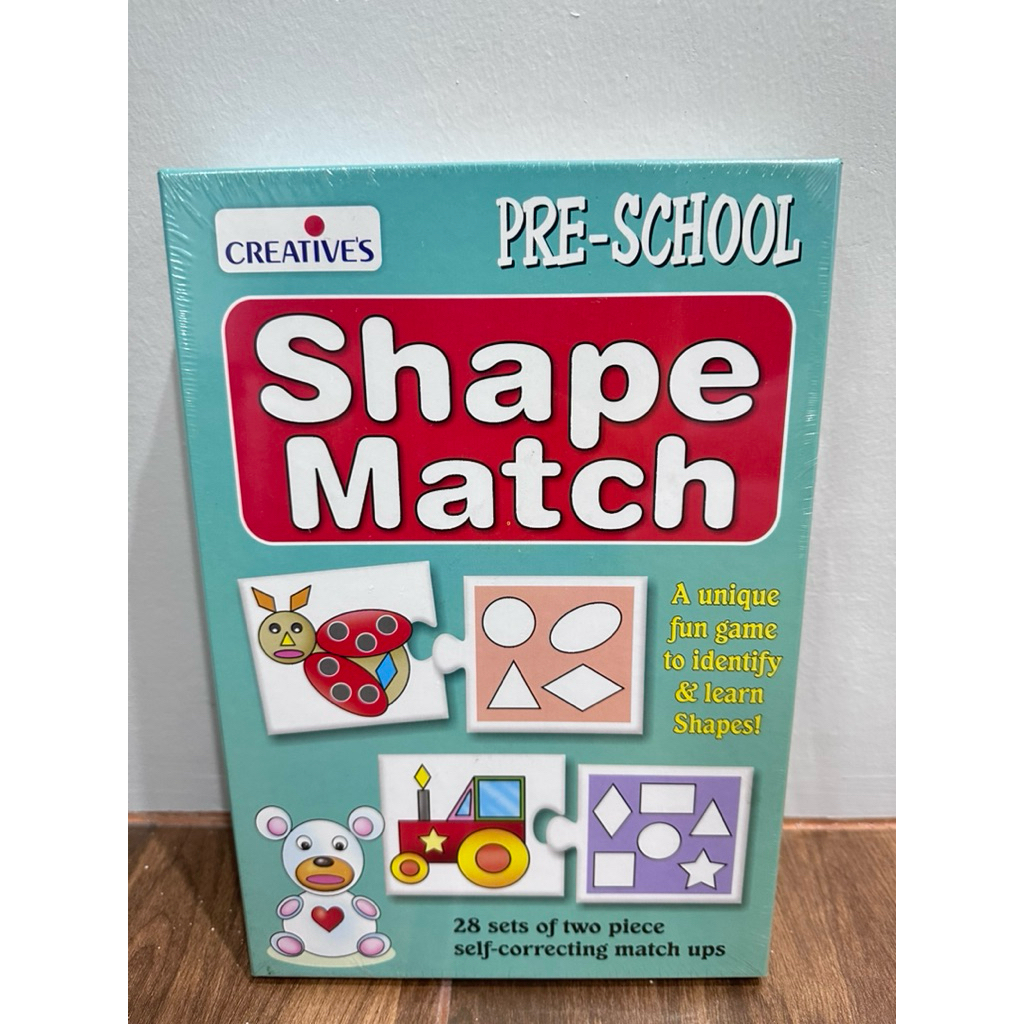 CREATIVE’S – Shape Match  เกมจับคู่รูปทรงพื้นฐาน เด็ก 4 ขวบ ฝึกสมอง ของเล่นเสริมพัฒนาการ เกมการศึกษาเด็ก Montessori