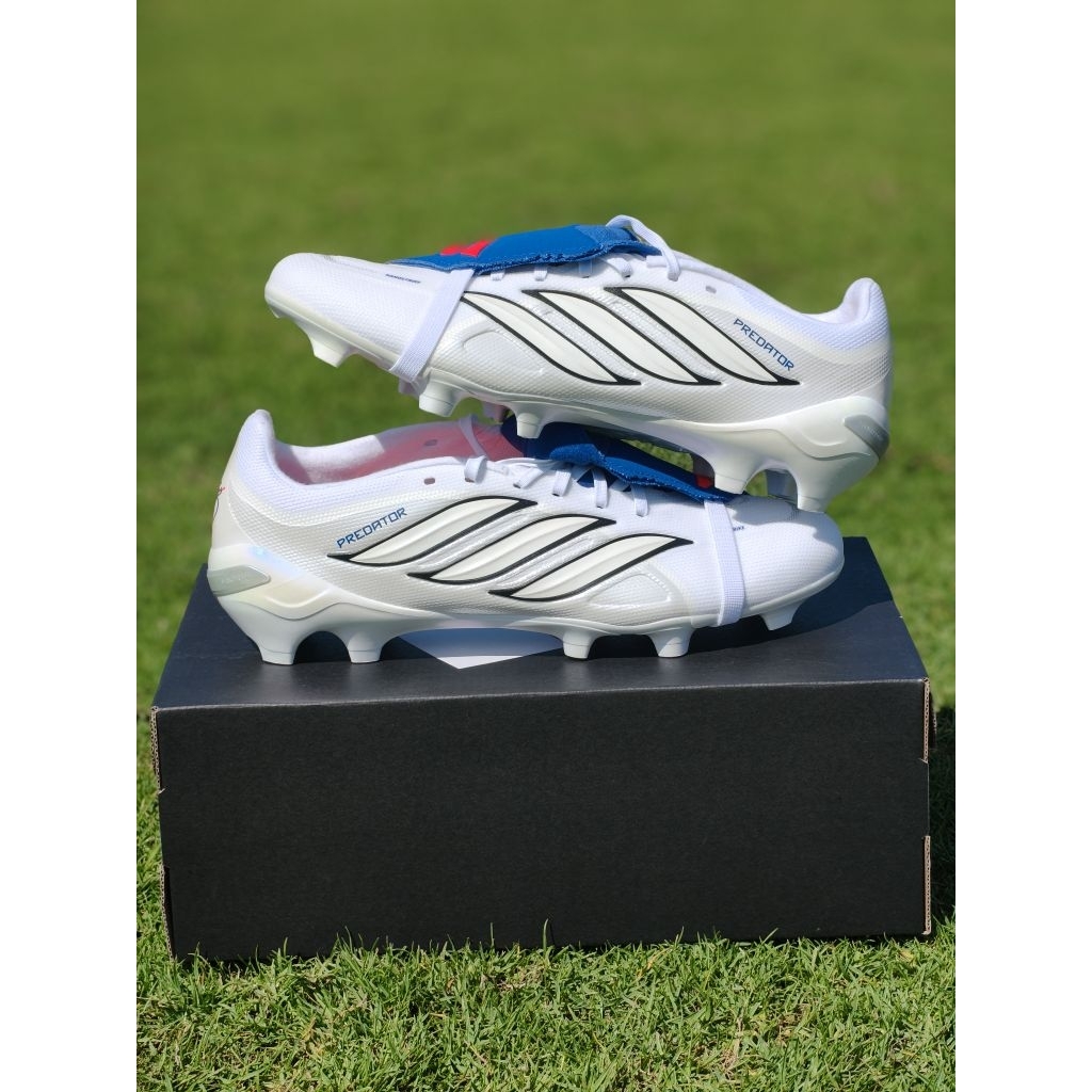 รองเท้าสตั๊ดเด็กADIDASMen's Adidas Predator League Fold-Over Tongue Fg Football Boots - White(มือ 1 พร้อมกล่อง)
