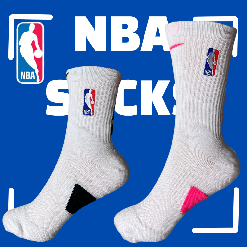 [พร้อมส่ง] ถุงเท้าบาสnba ถุงเท้าบาสเก็ตบอลNBA ข้อยาว/ข้อกลาง ผ้าหนาทุกคู่ สำหรับเล่นกีฬา
