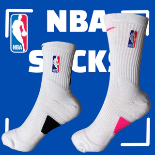 [พร้อมส่ง] ถุงเท้าบาสnba ถุงเท้าบาสเก็ตบอลNBA ข้อยาว/ข้อกลาง ผ้าหนาทุกคู่ สำหรับเล่นกีฬา