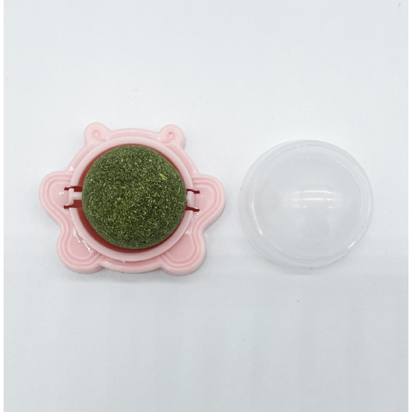 AL-1529 กัญชาแมว แคทนิปบอล Catnip Ball ฐานหมี เล่นสนุก เพลิดเพลิน ติดผนังได้ สีสวย พร้อมส่ง