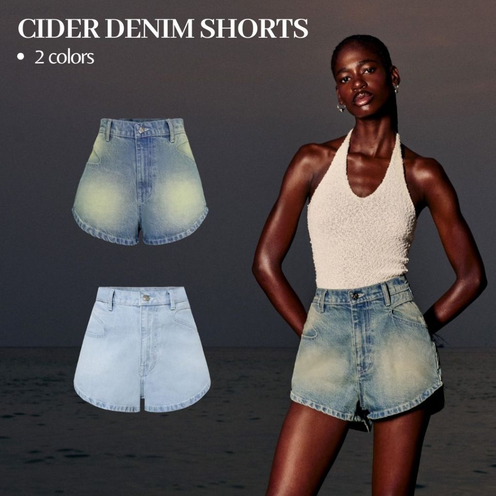 Merge Official - Cider Denim Shorts (พร้อมส่ง)