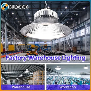 KUGOO โคมไฟไฮเบย์ LED High Bay Light โรงงาน ลานจอดรถ ในบริษัท สนามกีฬาและพื้นกลางแจ โกดัง ติดเพดาน
