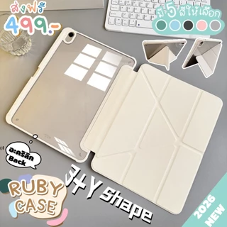 เคสไอแพดหลังทึบ ตัวy หลังใส ช่องใส่ปากกาด้านขวา Gen10/11-A16 Air6/7/8 M2/3/4 7/8/9th 10.2 Pro11 12.9 Air13 เคสแท็บเล็ต