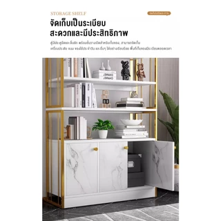 ตู้สำหรับร้านเสริมสวย เคาน์เตอร์เครื่องสำอาง ตู้โชว์ผลิตภัณฑ์ ตู้สำหรับร้านตัดผม ชั้นวางของแบบตั้งพื้น