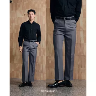 [New] BARON "Elite" Nippon pants กางเกงทรงขากระบอกตรงพรีเมี่ยม เอวสูงมีกระเป๋าหลัง