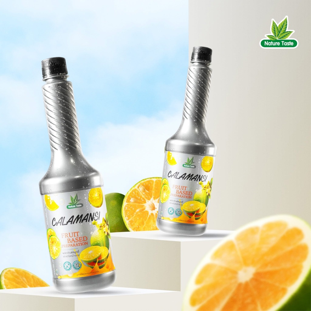 เนเจอร์เทส คาลาแมนซี ขวด น้ำคาลาแมนซีเข้มข้น 40% ขนาด 750 มล. (Calamansi Fruit base preparation)