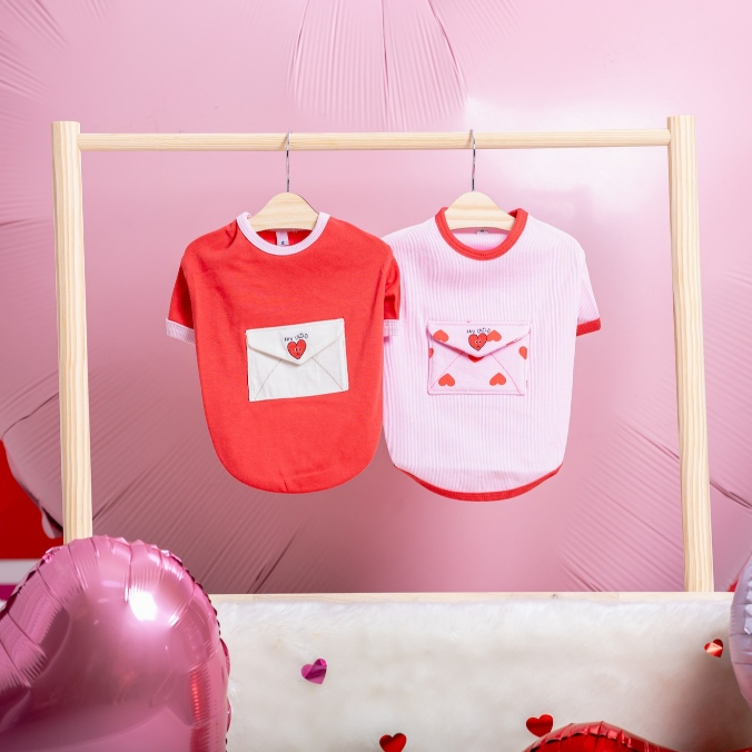 Favchild Love Letter (Red & Pink) - Valentine's Collection Love Letter Shirt