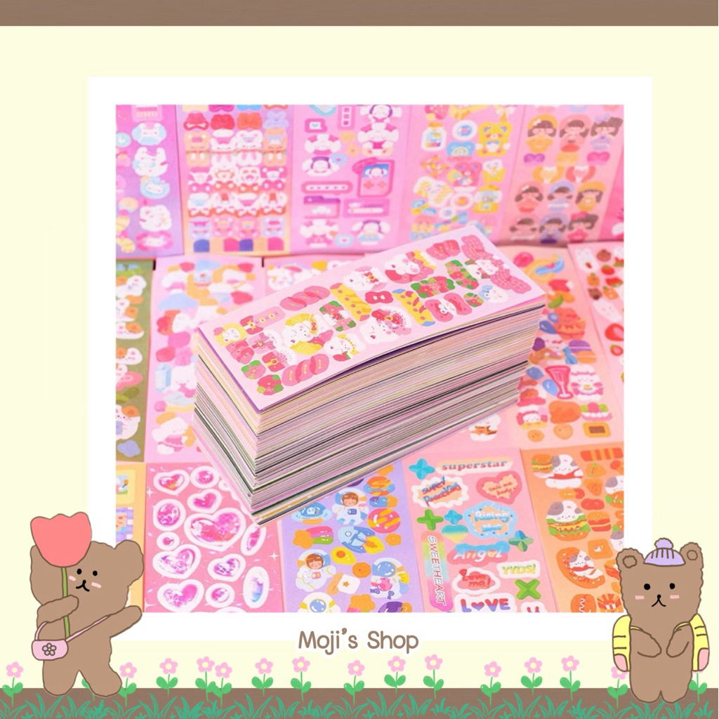 สติ๊กเกอร์ไดคัทแผ่นละ1 บาท ลายการ์ตูนน่ารักมาก คละลายไม่ซ้ำค่ะ