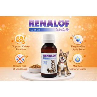 [GP] RENALOF บำรุงไต สำหรับน้องหมาและน้องแมว 30 mL ไม่มีกล่อ…