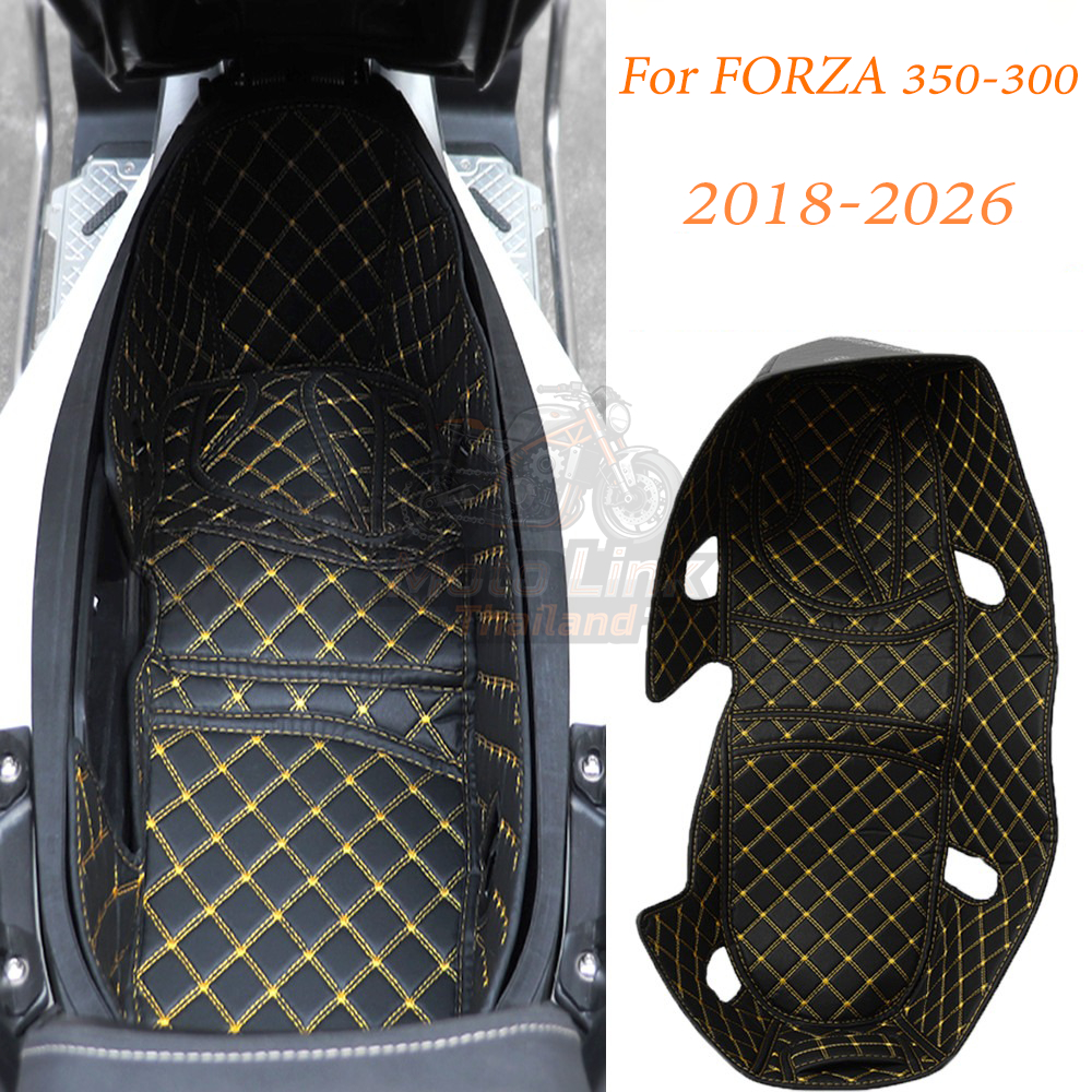 เหมาะสำหรับ FORZA 350/300 ปี 2018-2026 แผ่นรองกล่องเก็บของใต้เบาะ, แผ่นรองกล่องเก็บของ, โช้คอัพ