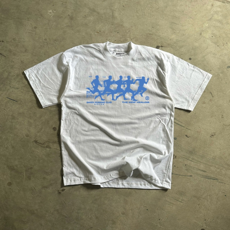 Sport Lover - BLACK & WHITE & FADE TEE - COTTON100% - เสื้อยืดทรงโอเวอร์ไซส์ ทรงสั้น