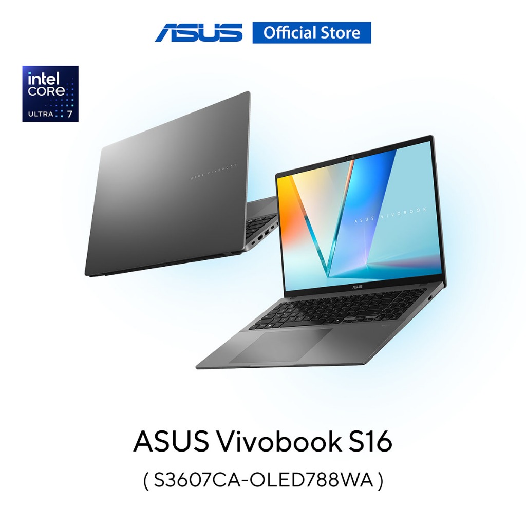 ASUS Vivobook S16 (S3607CA-OLED788WA) 16" Full HD OLED 16:10, U7-255H, 16GB, 512GB SSD, W11