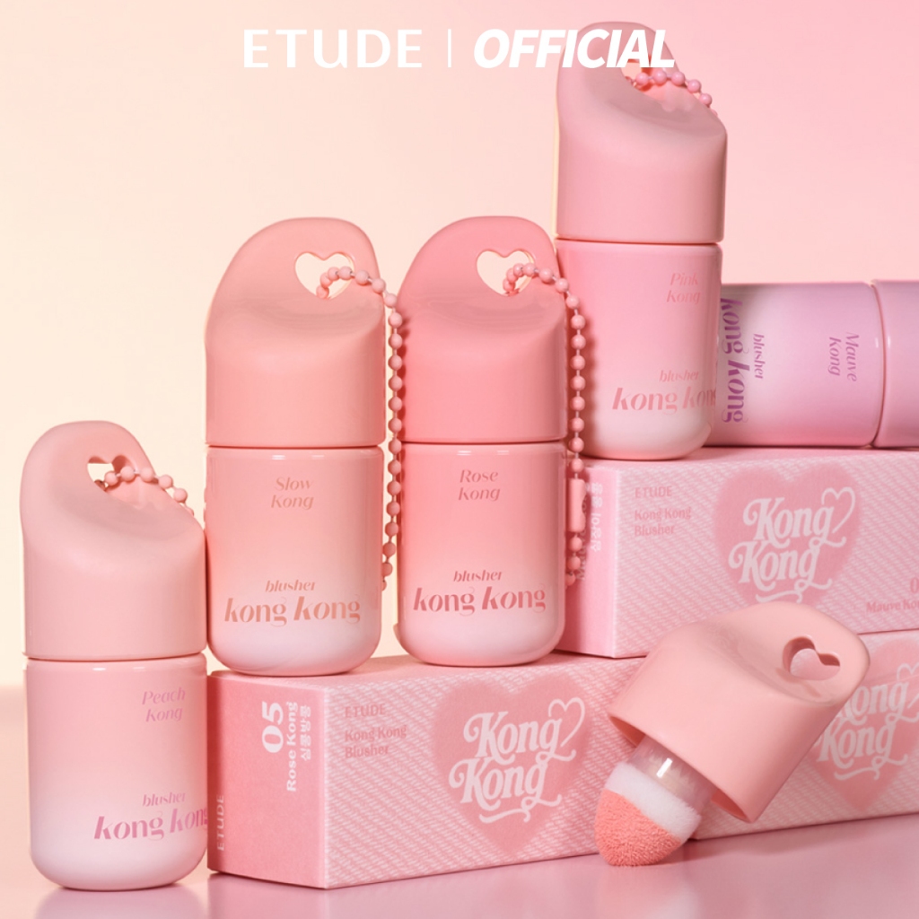 [NEW] ETUDE Kong Kong Blusher อีทูดี้ บลัชน้ำคงคง [ Shake & Dot เบลนง่าย ได้แก้มละมุน ]