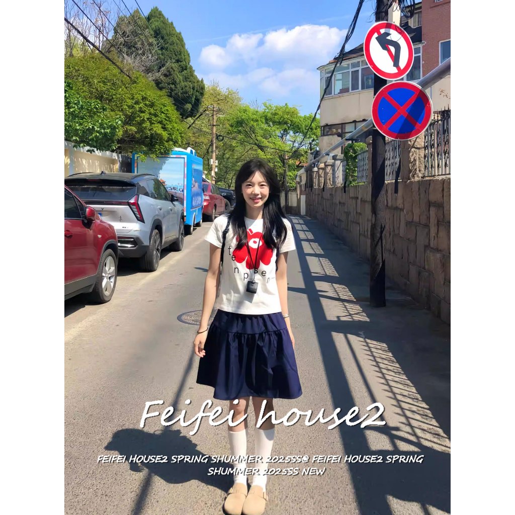 [Women's Solid Color A-line Skirt]ผู้หญิงสำหรับสไตล์ญี่ปุ่นเรโทรกระโปรงทรงเอไลน์เอวสูงจีบพลีททรงหลวม