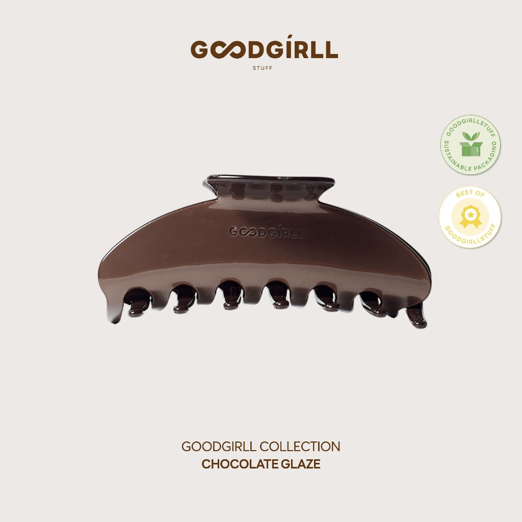 GOODGIRLLSTUFF | Goodgirll Claw Clip in Chocolate Glaze (ขนาด 10x4.5 cm.)