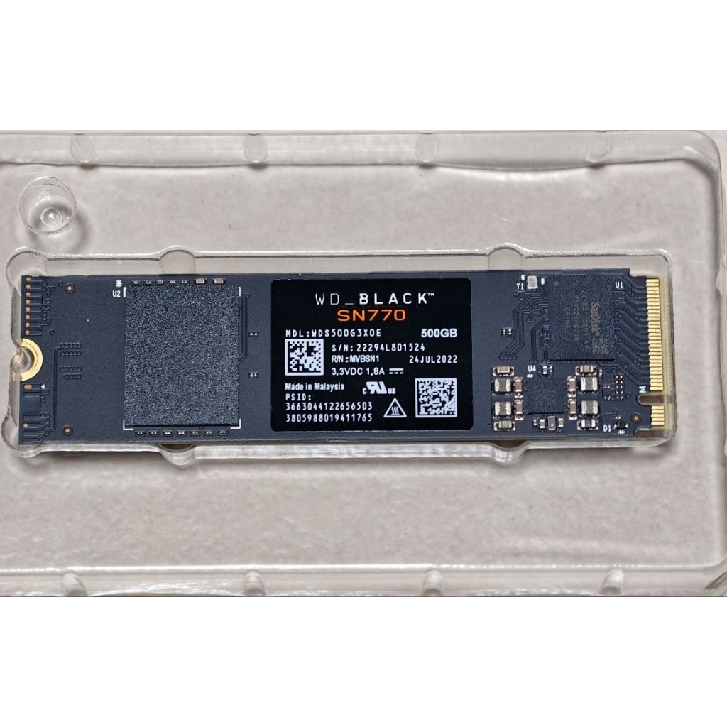 SSD WD Black SN770 500Gb