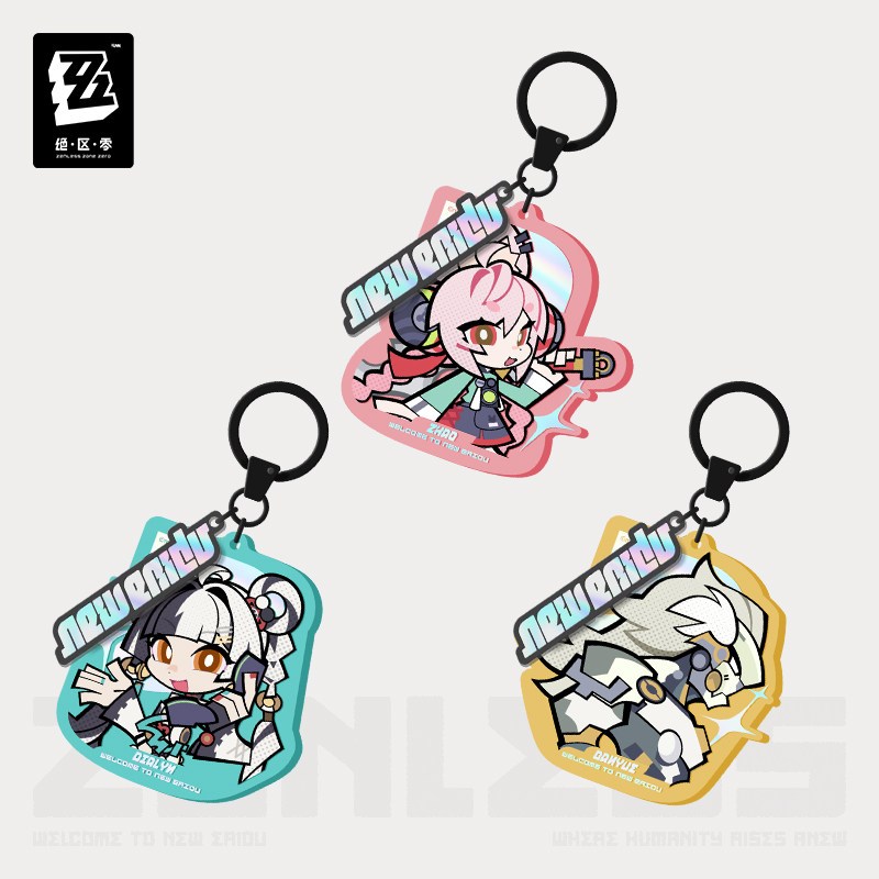 [ พร้อมส่ง / Official ] Zenless Zone Zero Q version Keychain - Krampus ZZZ พวงกุญแจ Q Version Banyue Zhao