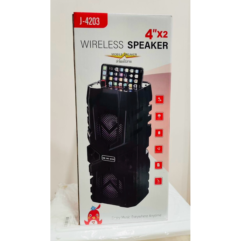 ลำโพงบลูทูธไร้สาย รุ่น J-4203