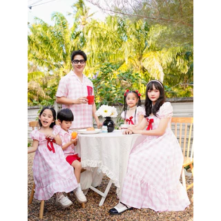 ชุดครอบครัว รุ่นSweet pink (รหัส 243)