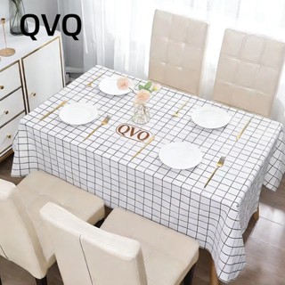 QVQ ผ้าปูโต๊ะ🍽วัสดุpeva กันน้ำและกันเปื้อน สไตล์มินิมอล กันน…