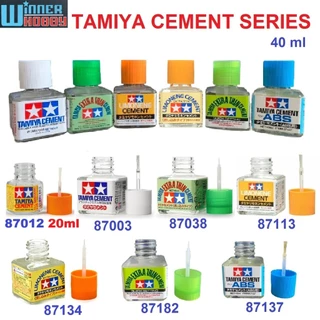 TAMIYA CEMENT 87003, THIN 87038, LIMONENE 87113, THIN 87182, ABS 87137 (40ml), 87012 (20ml)