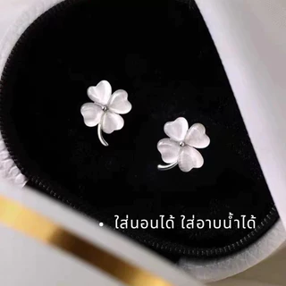 MEET💕ต่างหูเงิน Milk Puff ต่างหูเพชร ต่างหูเก๋ๆ ต่างหูแฟชั่น ตุ้มหูเงินแท้ ต่างหูผู้หญิง ต่างหู