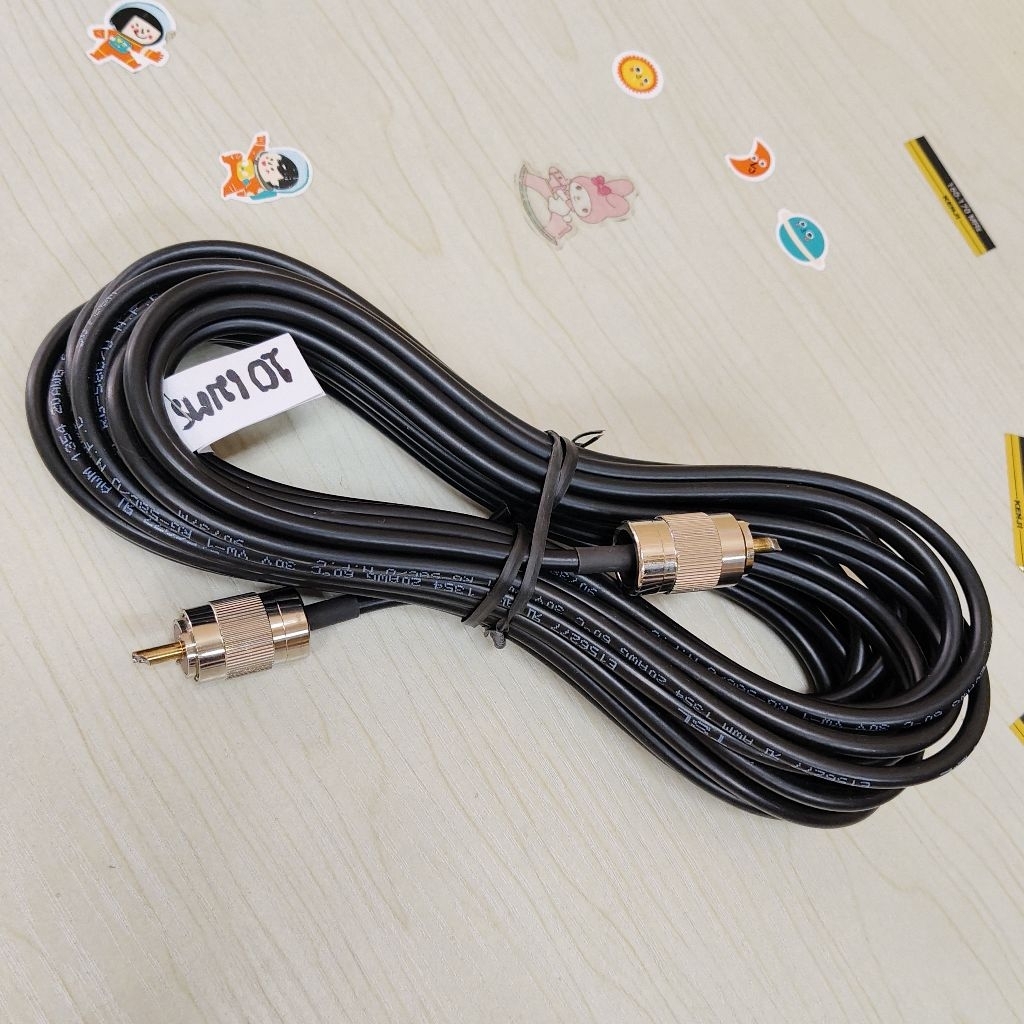 #RG58สายนำสัญญาณวิทยุสื่อสารขั้วPL259+259