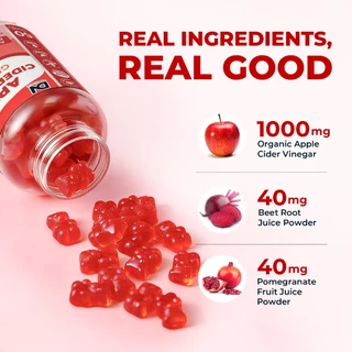 DN Lollipops ลูกอม Vitamin C Hydrolyzed Collagen Peptides L-Glutathione 10pcs Apple Cider Vinegar ACV 1000mg 60 Gummies