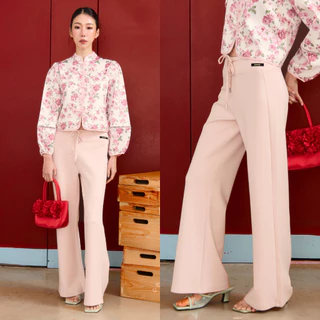 Bemingpants079(XS-4XL)-Soft Wide Pants กางเกงดีไซน์เรียบที่ใส่ในวันที่อยากได้ความสบายแบบดูเรียบร้อย