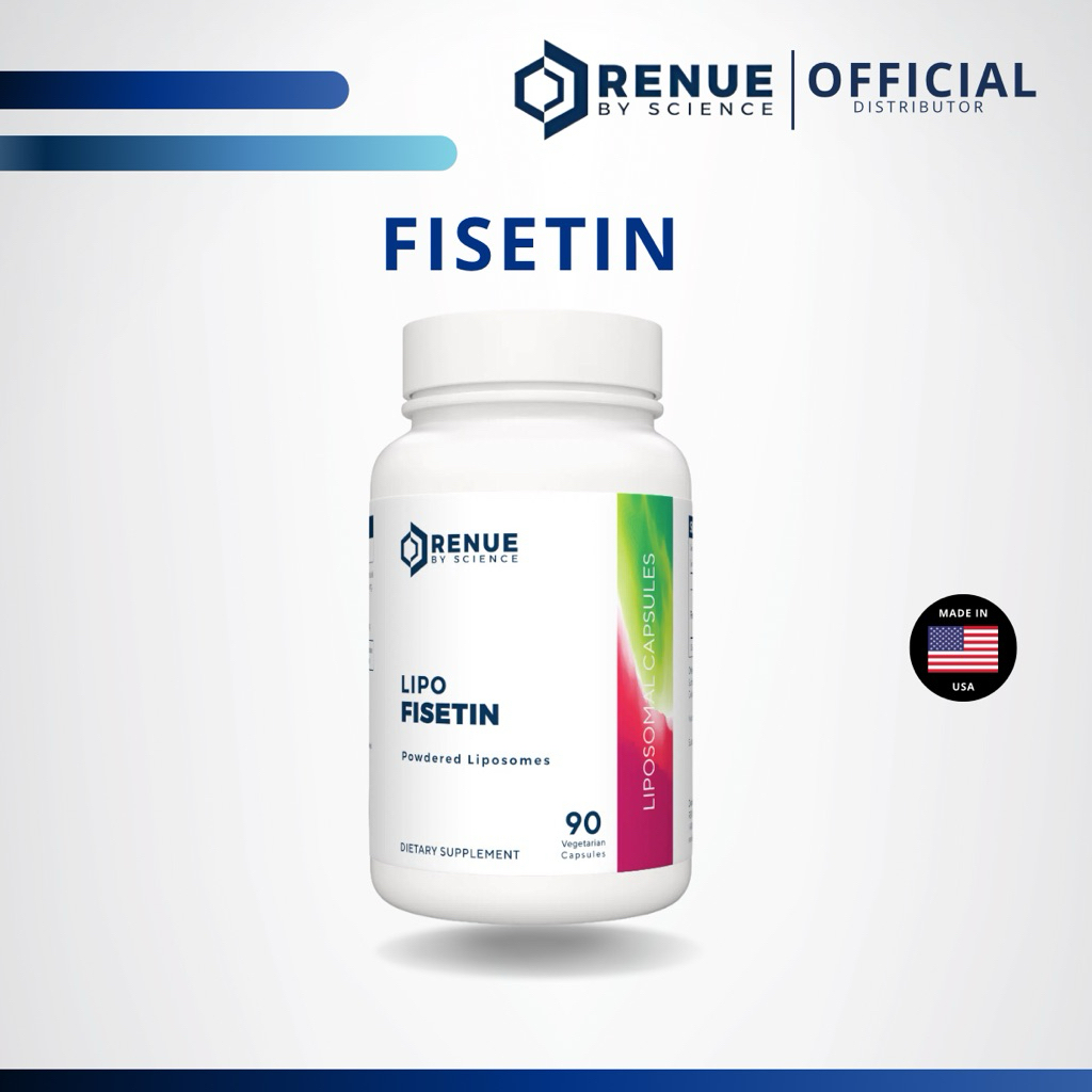 Fisetin (90 แคปซูล) RENUE BY SCIENCE แท้จาก USA ไฟเซติน ต่อสู้กับเซลล์ซอมบี้ (Senescent Cells)