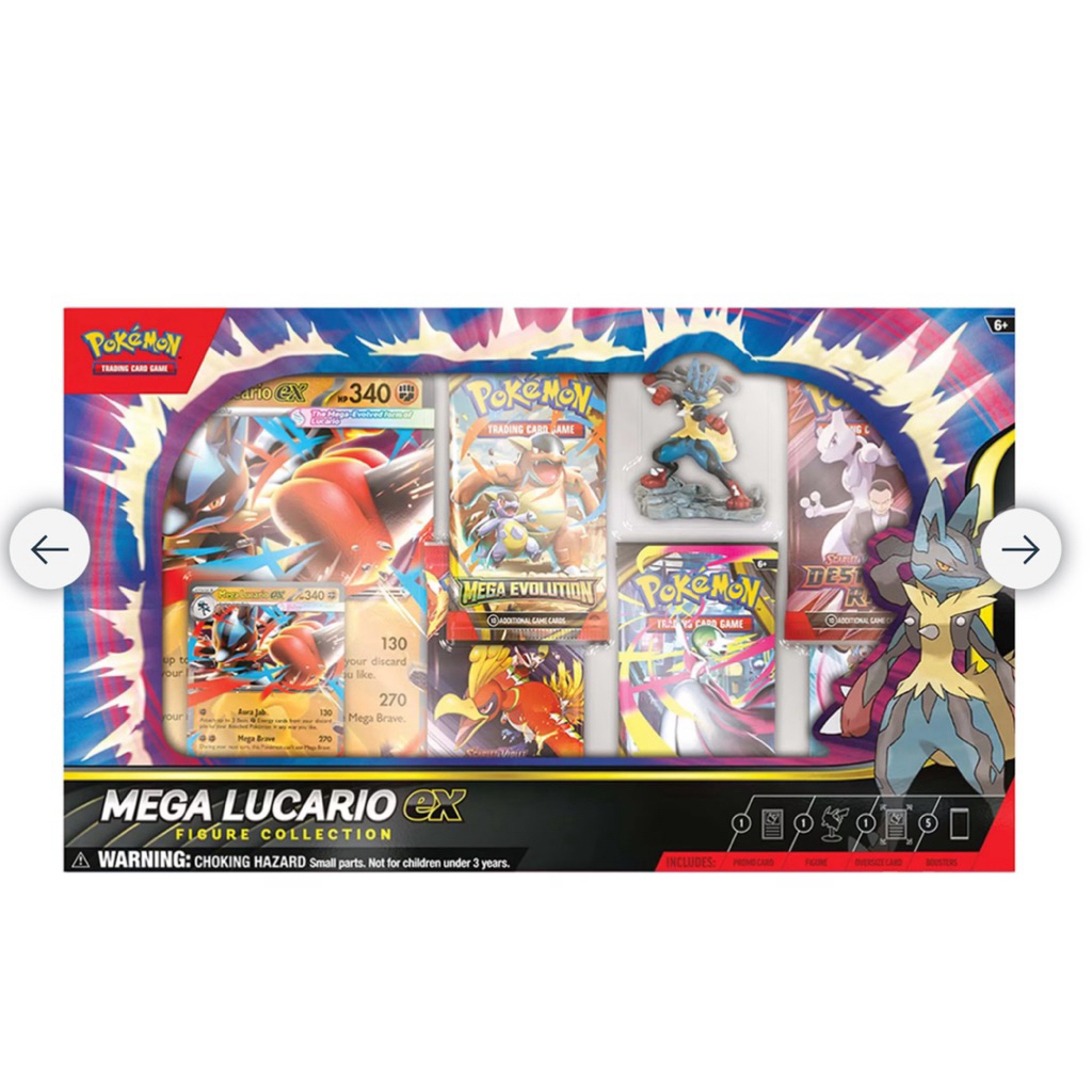📌พร้อมส่งจากไทย📌 Pokemon TCG Eng ver.: Mega Lucario Ex figure Collection โปเกม่อน