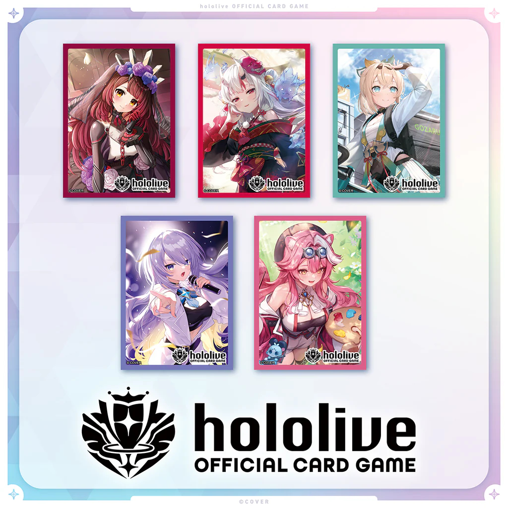 hololive OFFICIAL CARD GAME Official Sleeve : Roboco-san, Nakiri Ayame, Kazama Iroha, Moona Hoshinov